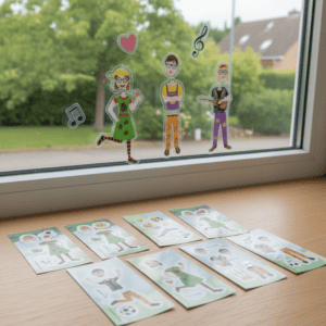 Autoraamstickers Otto, Elle en Izzi (15 stuks)